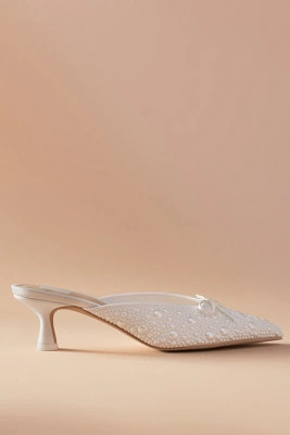 Dolce Vita Claytn Pearl Mule Heels | Anthropologie (US)