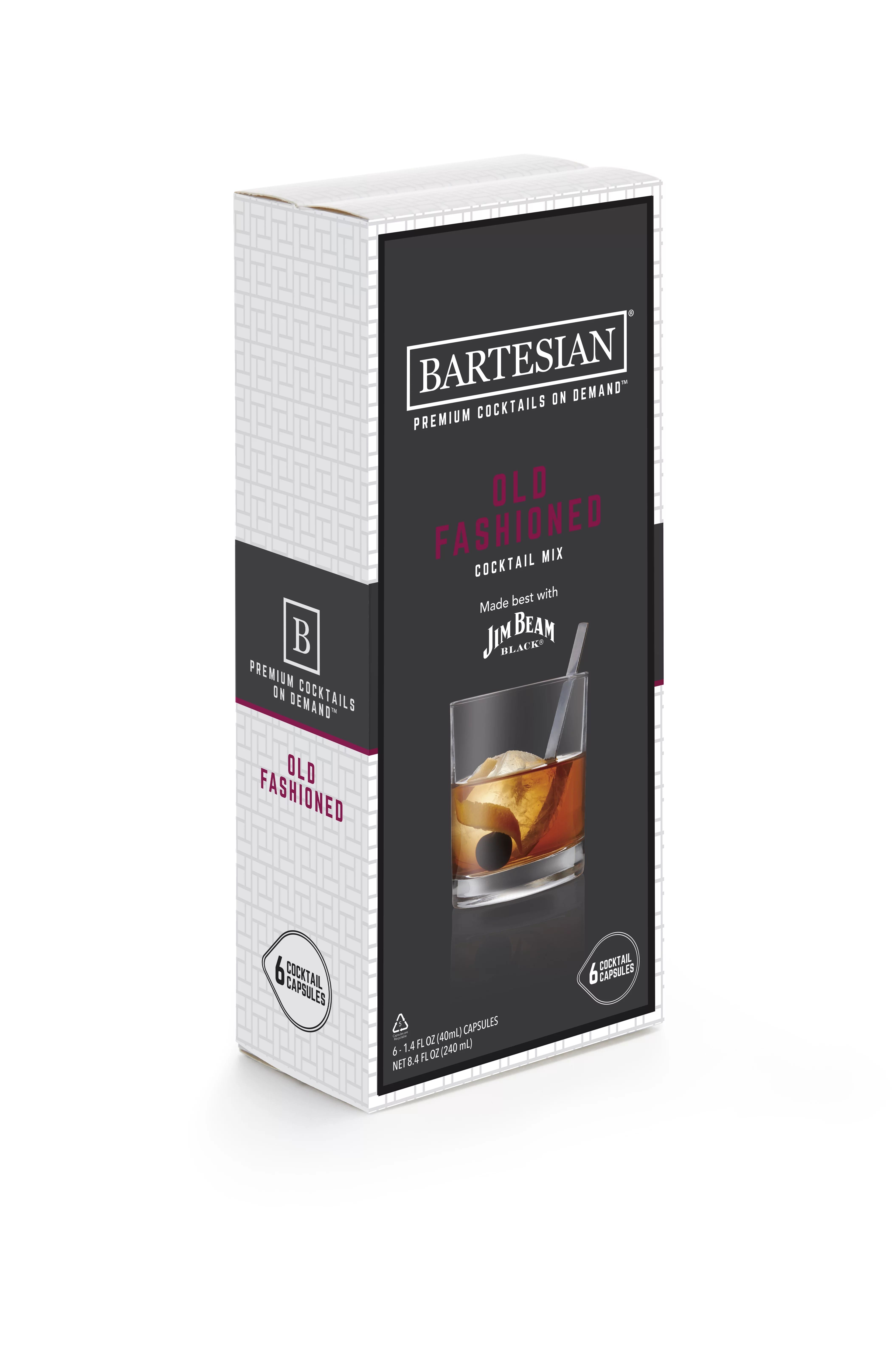 Bartesian Old Fashioned Cocktail Drink Mixes Capsules, Variety Pack of 6 - 1.5 OZ Cocktail Capsul... | Walmart (US)