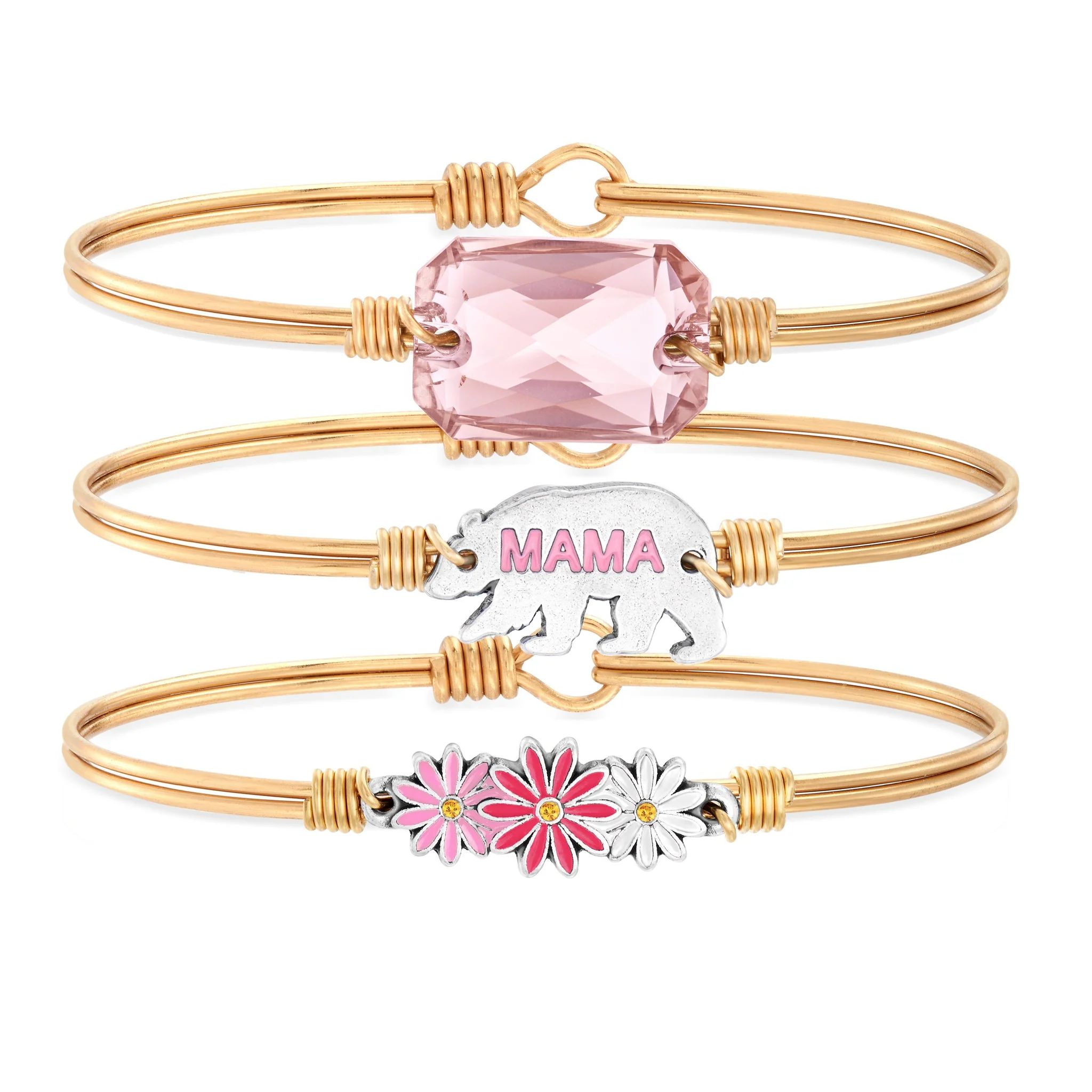 Mama Bear Stack with Daisies in Vintage Rose | Luca + Danni