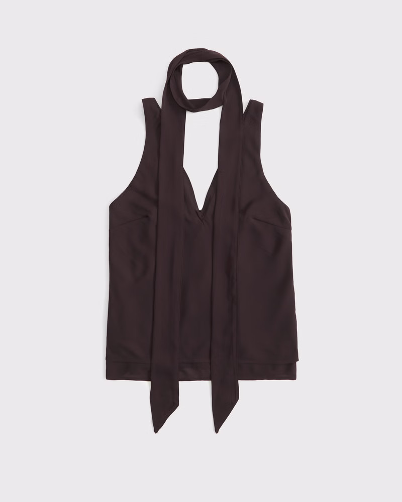 V-Neck Scarf Cami | Abercrombie & Fitch (US)