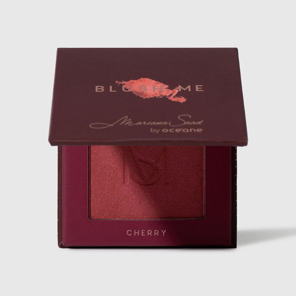 Blush Vermelho Mariana Saad - Blush Me Cherry 6,5g By Océane - PROMOÇÃO - | Shopee (BR)