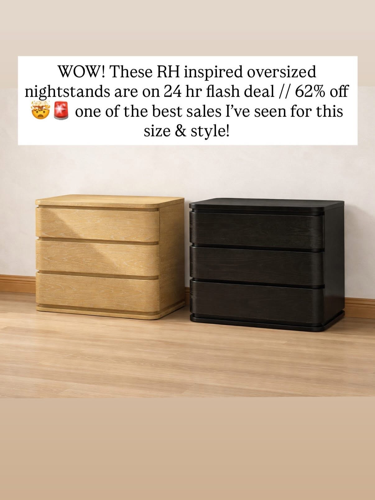 LOVE this oversized nightstand! Great sale!