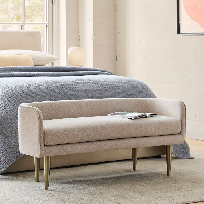 Celine Bench - Metal Legs | West Elm (US)