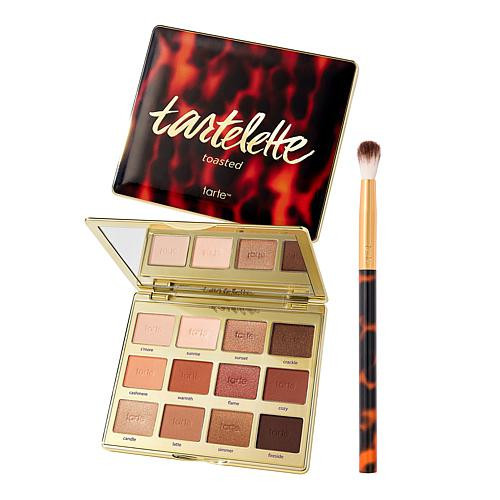 tarte Tartelette Toasted Eyeshadow Palette with Brush | HSN