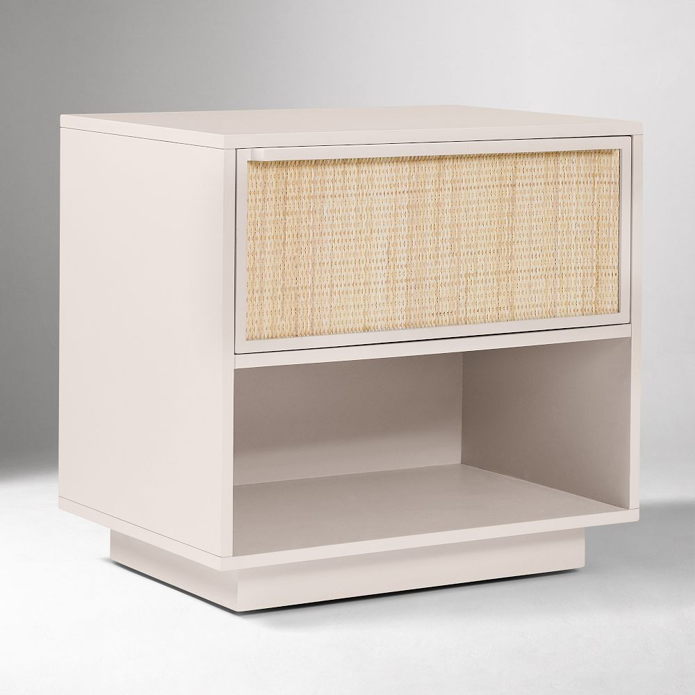 Callahan Solid Wood Rattan Nightstand (24") | West Elm (US)