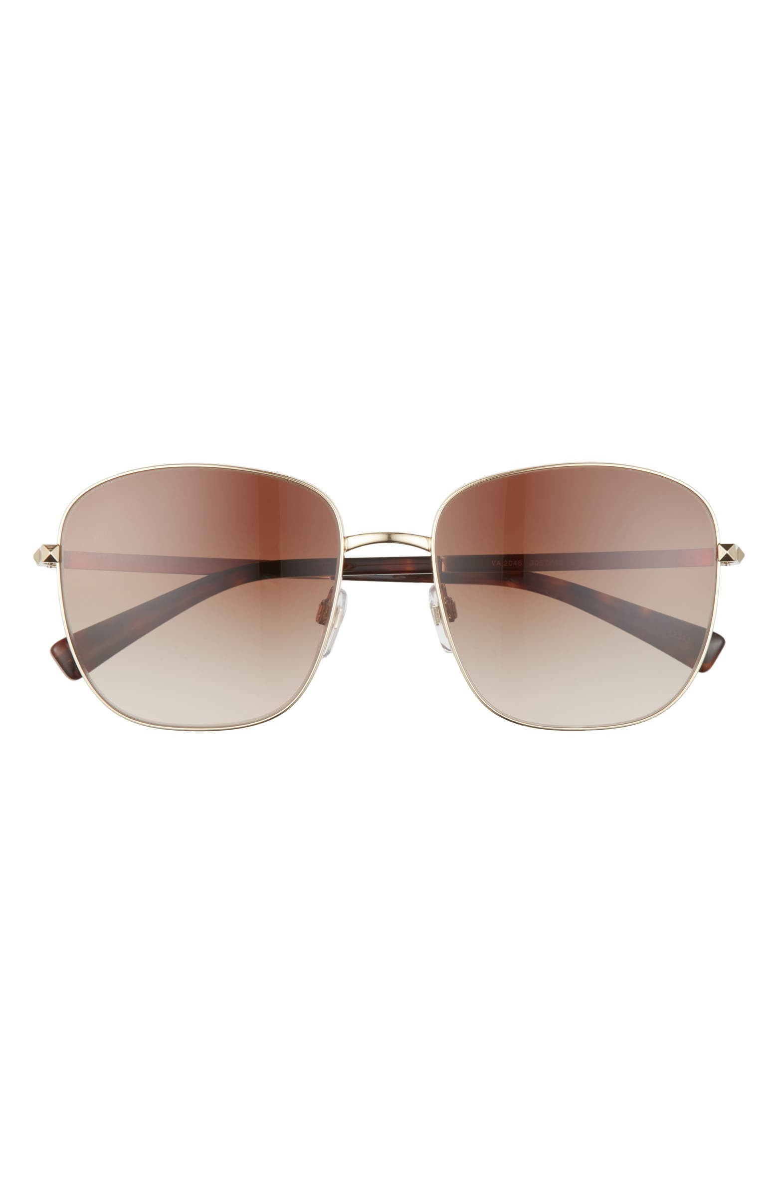 57mm Studded Sunglasses | Nordstrom