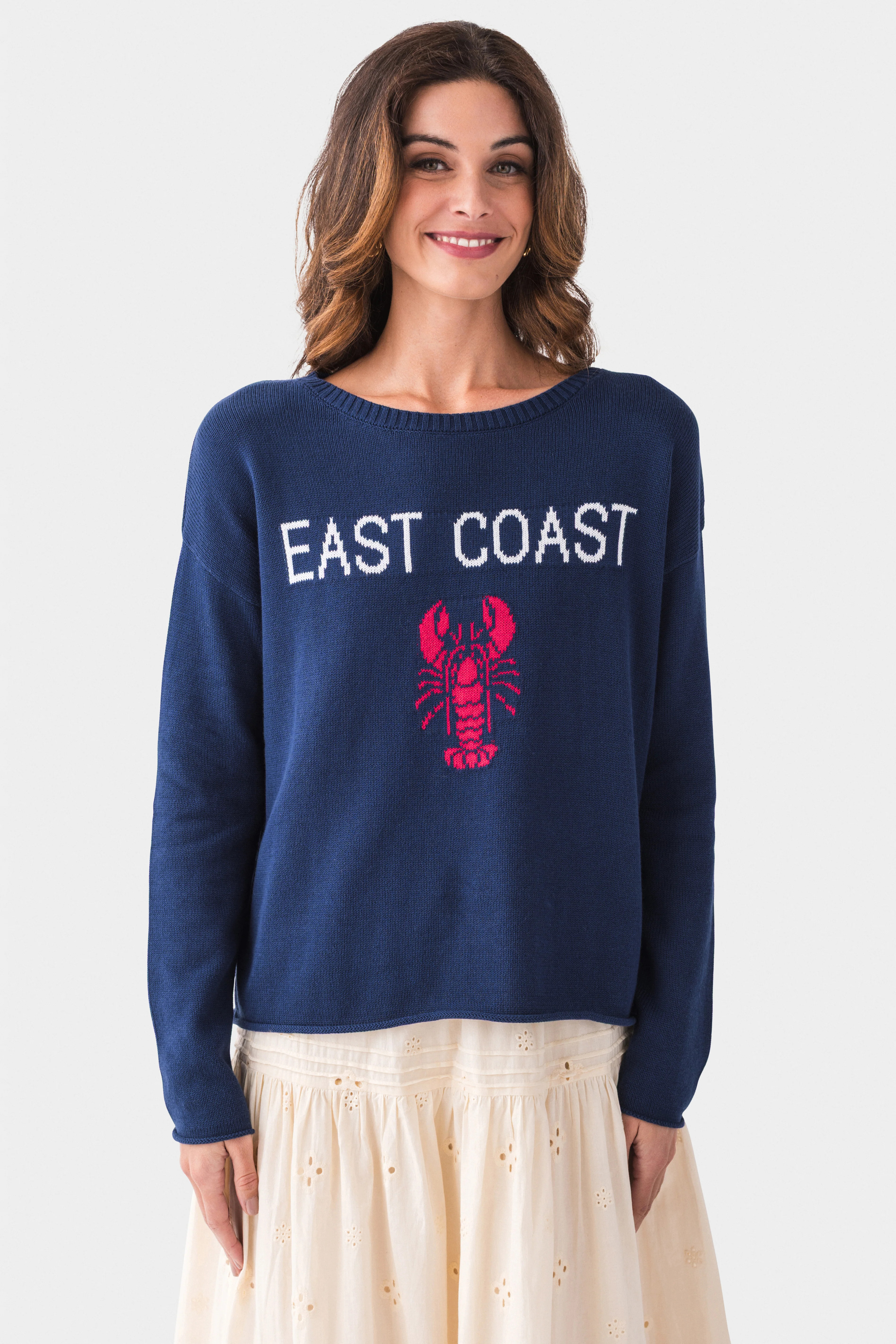Pink Pineapple East Coast Lobster Sweater | Social Threads