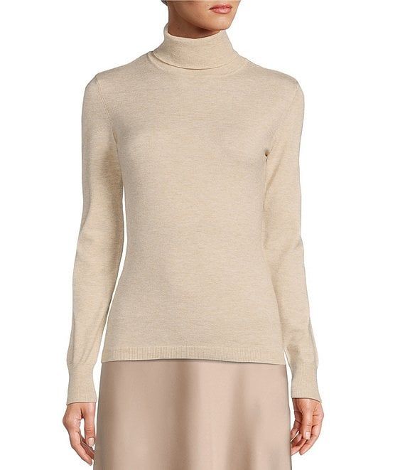 Aela Turtleneck Long Sleeve Knit Sweater | Dillard's