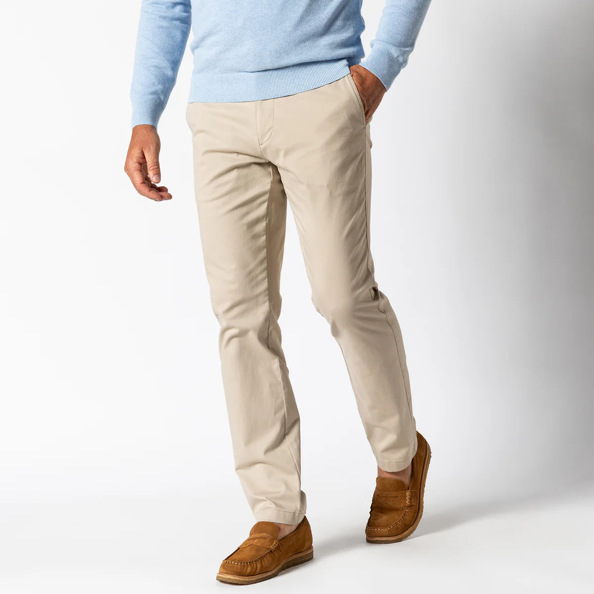 Slim Fit Gold School Chino - Tan | Duck Head Apparel