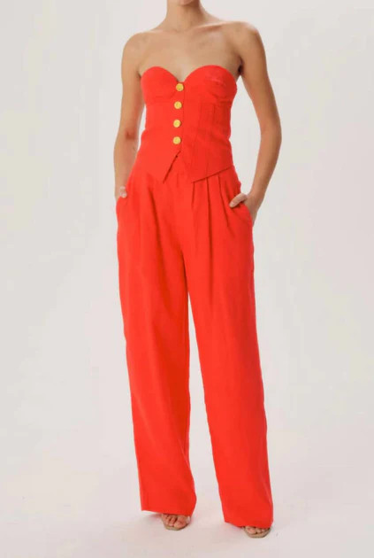 Krew Pants In Red | Shop Simon