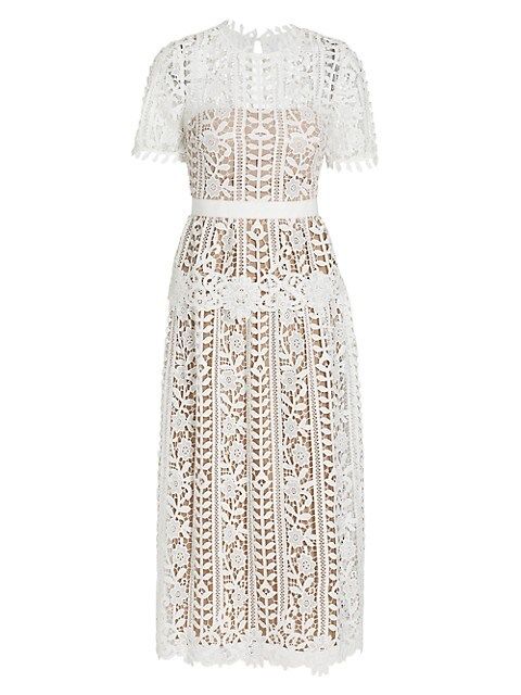 Lace Midi Dress | Saks Fifth Avenue