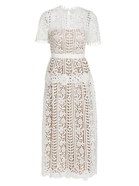 Lace Midi Dress | Saks Fifth Avenue