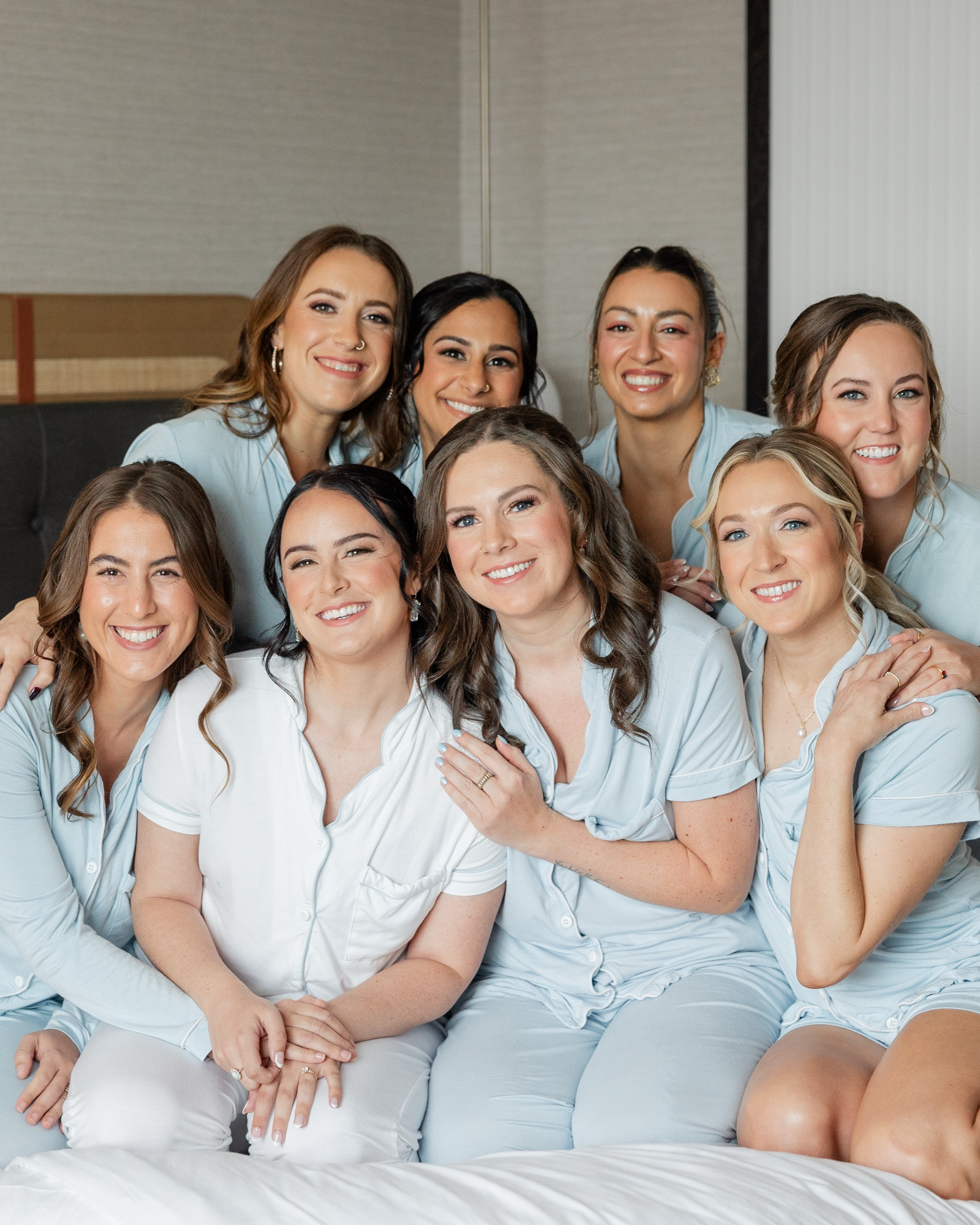 Bridesmaid pajamas #wedding #bride #pajamas