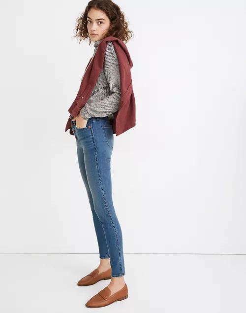10" High-Rise Skinny Jeans in Dewitt Wash: Button-Front TENCEL™ Denim Edition | Madewell