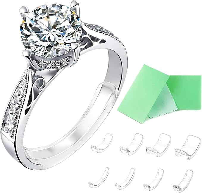 Invisible Ring Size Adjuster for Loose Rings Ring Adjuster Fit Any Rings, Assorted Sizes of Ring ... | Amazon (US)