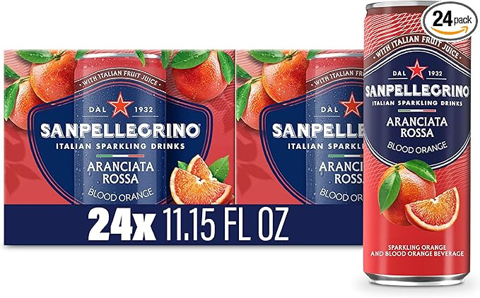Sanpellegrino Italian Sparkling Drink Aranciata Rossa, Sparkling Orange And Blood Orange Beverage... | Amazon (US)