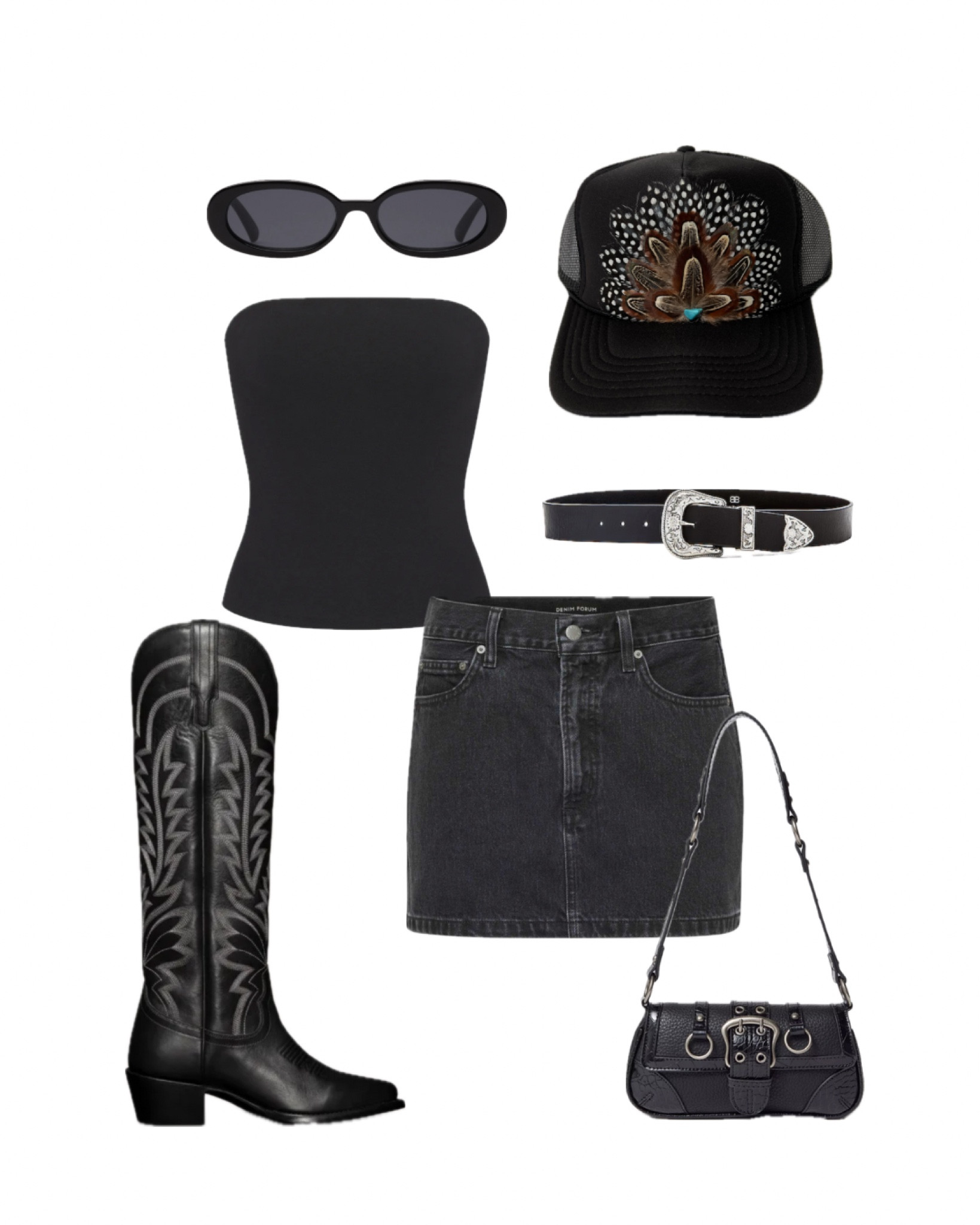western fashion inspo, country concert outfit, rodeo fashion, feather trucker hat, spring fashion 

#LTKStyleTip #LTKFestival