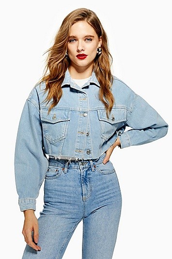 Cropped Denim Jacket - Bleach Stone | Topshop US