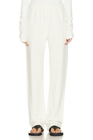 Eterne Straight Leg Sweatpant in Cream | FWRD 