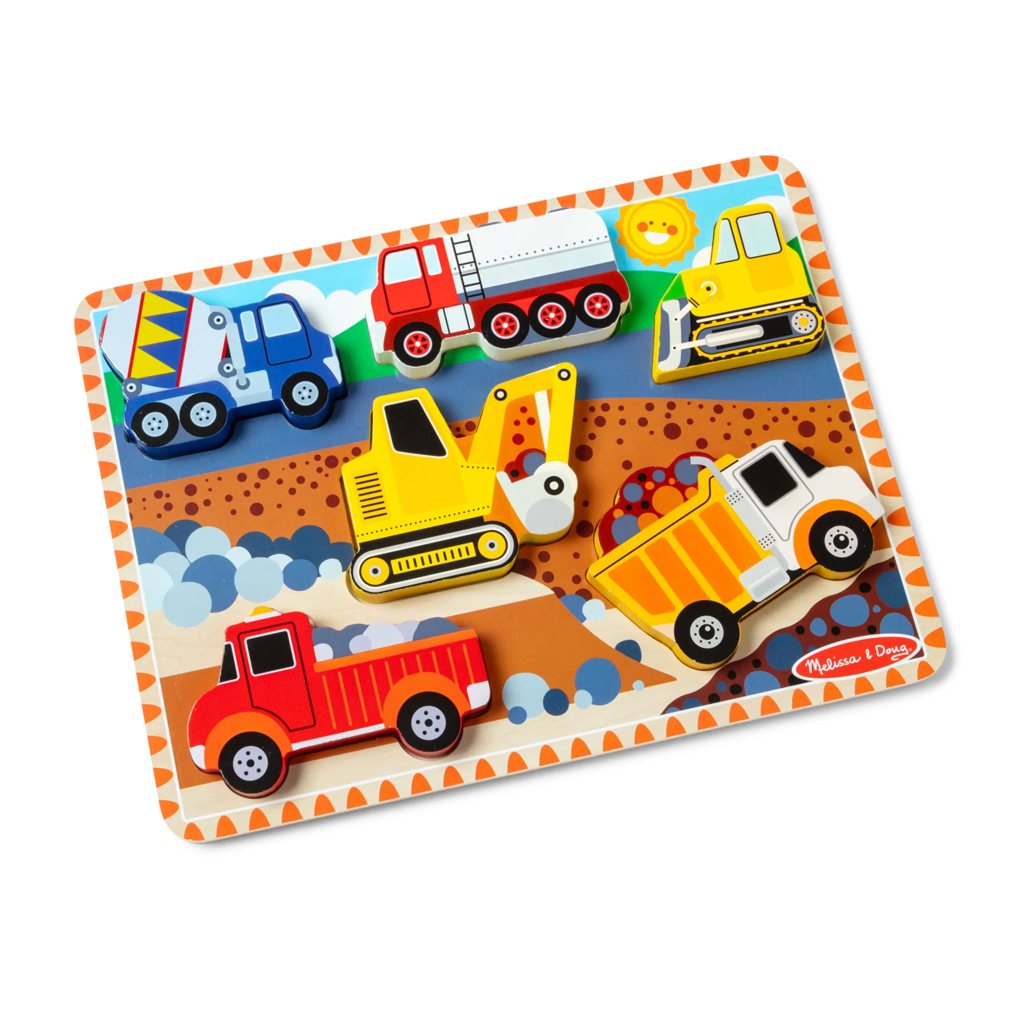 Construction Chunky Puzzle - 6 Pieces | Melissa and Doug