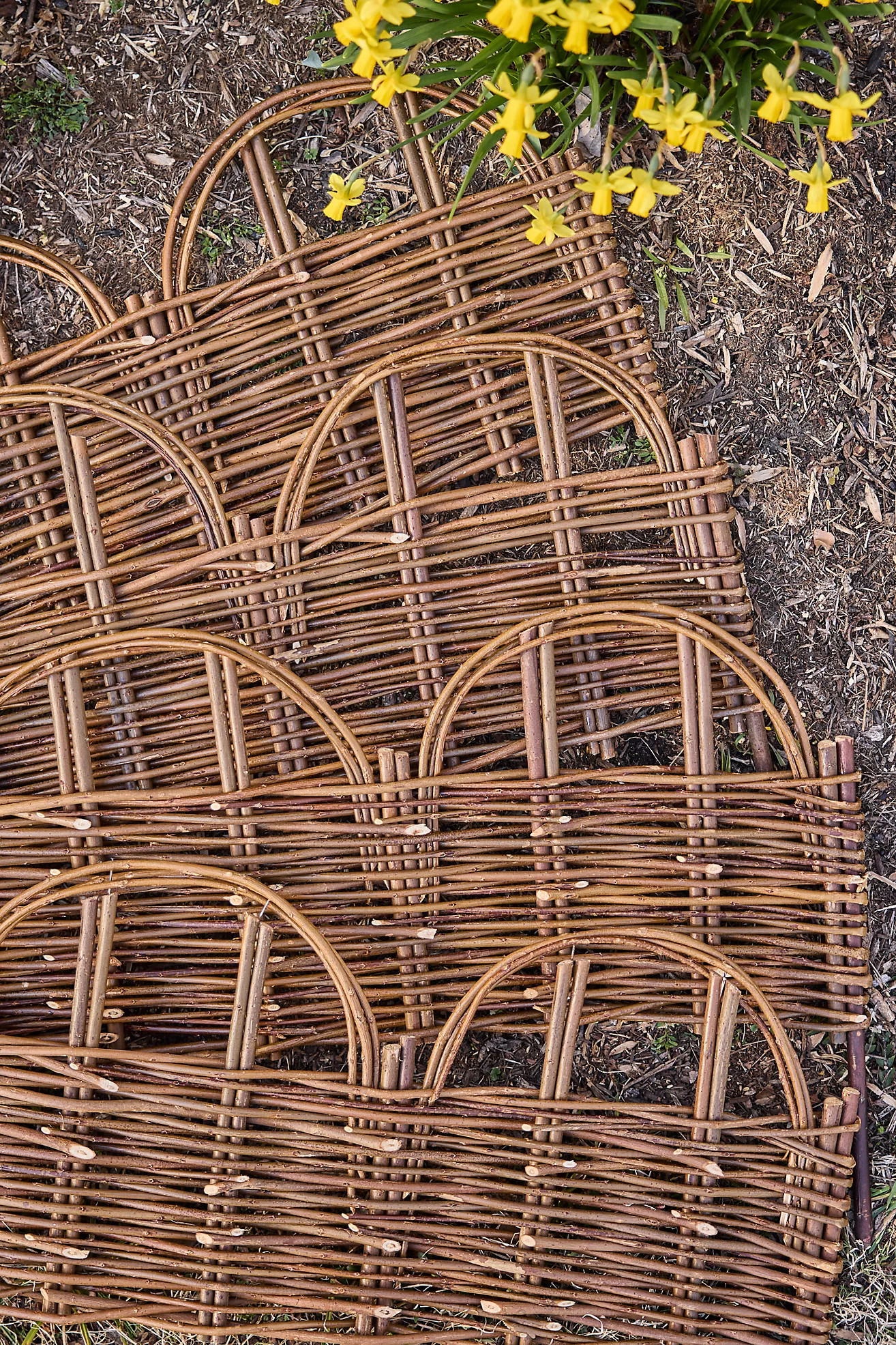 Woven Willow Arch Border Fencing, Set of 4 | Terrain