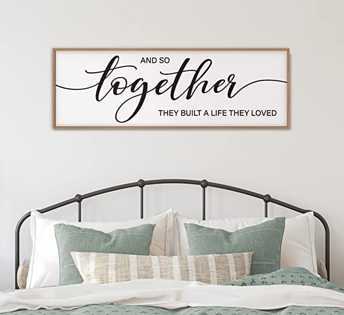 GraceView And So Together They Built A Life They Loved Wall Decor - 42”X15” And So Together T... | Amazon (US)