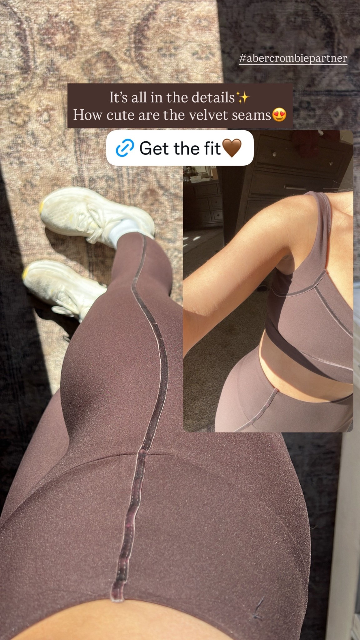 #abercrombiepartner What’s my *perfect outfit* recipe, you ask? Cute + Comfy + Confidence-boosting, no matter where I’m going or what I’m doing. I can always count on @abercombie YPB line to help me feel & look my best🤎👟 

#LTKSaleAlert #LTKActive #LTKFindsUnder50