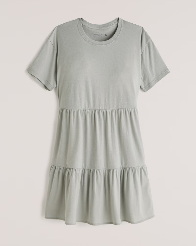 Trapeze Knit T-Shirt Dress | Abercrombie & Fitch (US)