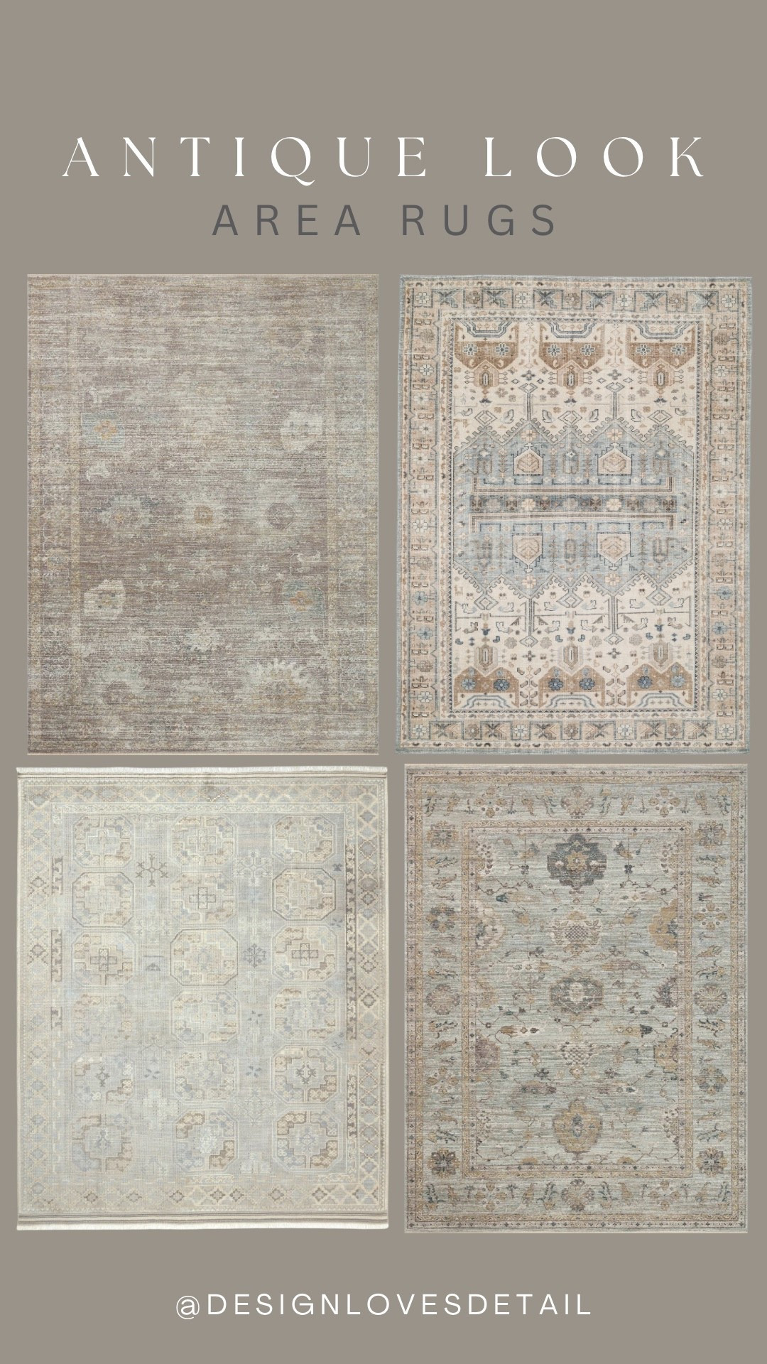 A lot of the rugs in the Studio McGee parade home I toured were authentic vintage/antique rugs that were one of a kind! I rounded up some similar ones for you to shop here available online! Hand-knotted rugs feel high end & sophisticated like the antique ones. I included a range of styles and price points to help you get that heirloom look without spending a fortune! 

#rugs #livingroom #bedroom #studiomcgee

#LTKHome #LTKSaleAlert