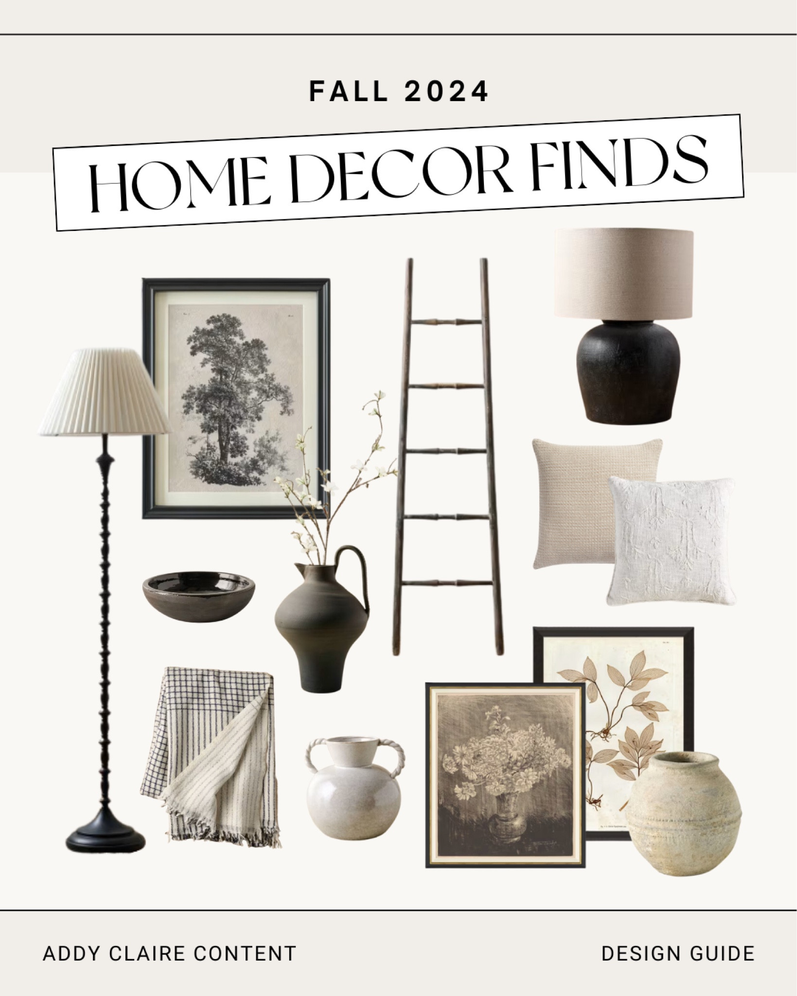 Elevate your space with my favorite affordable neutral decor picks for Fall 2024! 🍂🏡✨ 

This collection proves you don’t have to spend a lot to create a warm and inviting atmosphere. Here’s why I love each piece:

1. **Chic Lamps** – Affordable lighting that adds a cozy glow and enhances your decor.
2. **Cozy Textured Throws** – Perfect for snuggling up, these budget-friendly throws add warmth and style.
3. **Minimalist Art Prints** – Simple yet elegant, these prints are an easy way to personalize your space without breaking the bank.
4. **Versatile Vases** – Ideal for seasonal decor, these vases are both stylish and wallet-friendly.
5. **Decorative Ladder** – A chic and functional way to display textiles or magazines, all at an affordable price.
6. **Natural Accents** – Incorporate earthy materials that bring a touch of nature indoors without a hefty price tag.

These pieces create a cohesive and soothing atmosphere that’s perfect for fall. Check the link in my bio to shop these affordable finds! #AffordableDecor #NeutralStyle #Fall2024 #HomeInspo

#LTKHome #LTKSeasonal #LTKSaleAlert