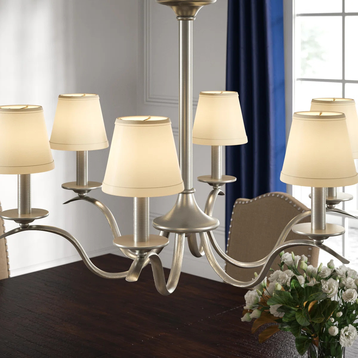 4.5'' H Silk Empire Candelabra Shade (Set of 6) | Wayfair North America