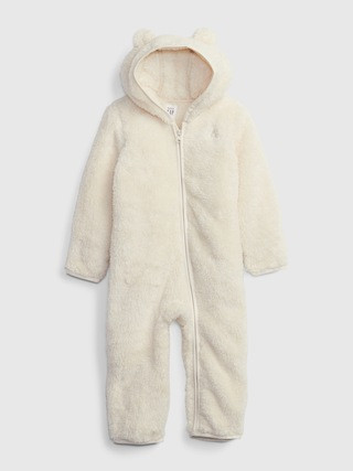 Baby Footless Sherpa One-Piece | Gap (US)