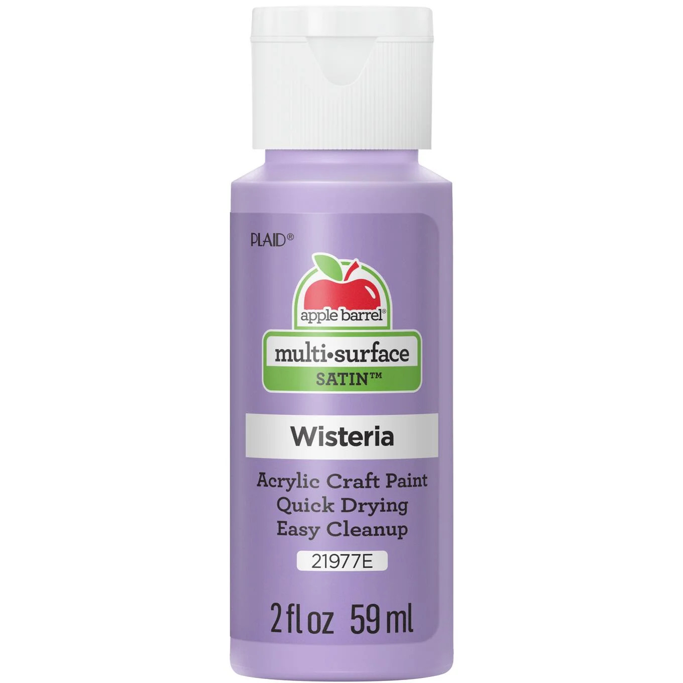 Apple Barrel Multi-Surface Acrylic Craft Paint, Satin Finish, Wisteria, 2 fl oz | Walmart (US)