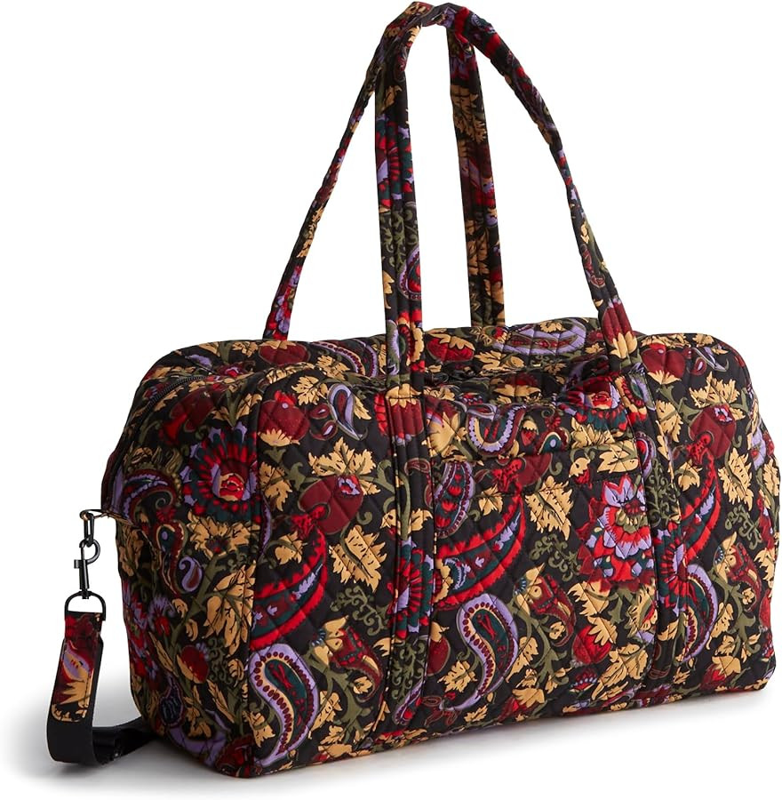 Vera Bradley Women's Premium Cotton Miramar Weekender Travel Bag | Amazon (US)