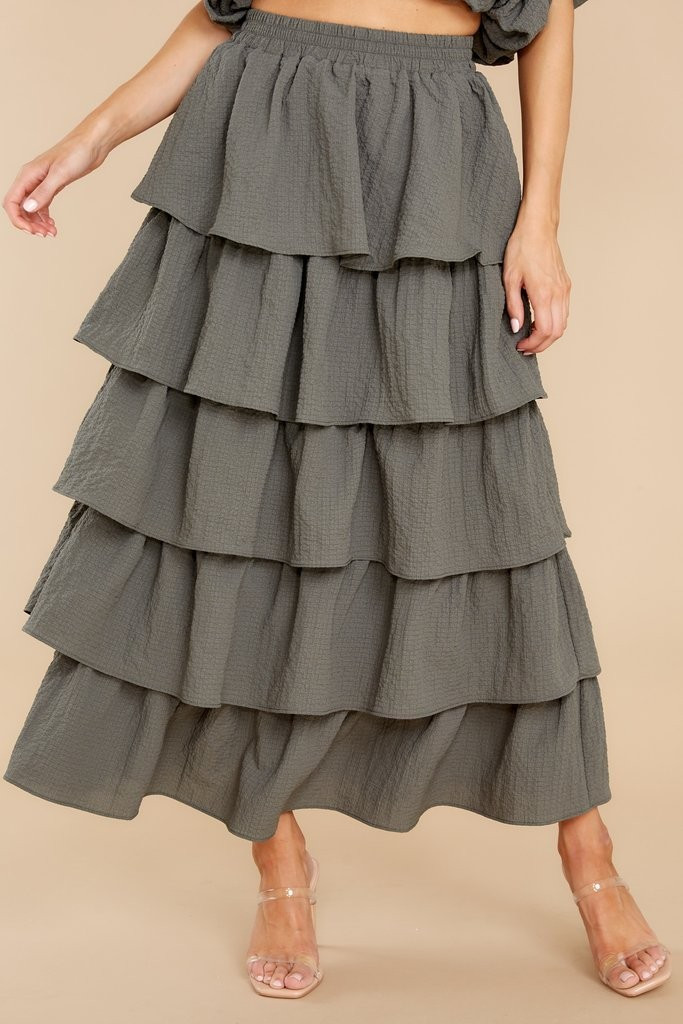 Beautiful Day Olive Skirt | Red Dress 