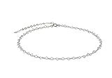 Annika Bella Heart Choker Necklace, Length 13-16 Inches, Sterling Silver Hearts Chain Chokers, Water | Amazon (US)