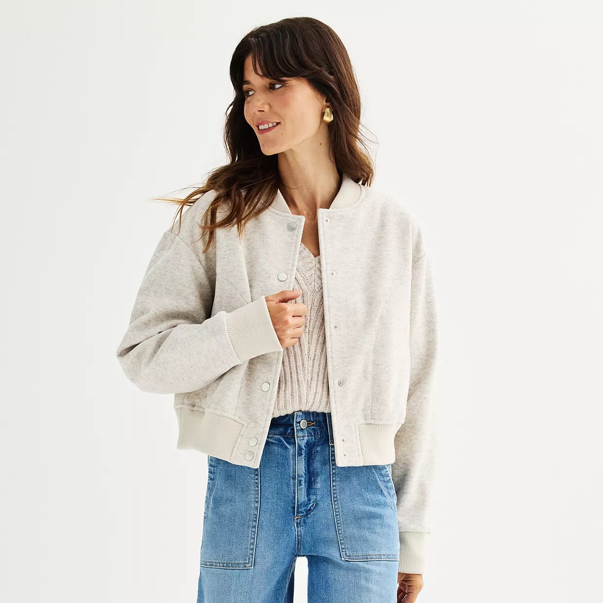 Women's Sonoma Goods For Life® Soft Bomber Jacket | Kohl's