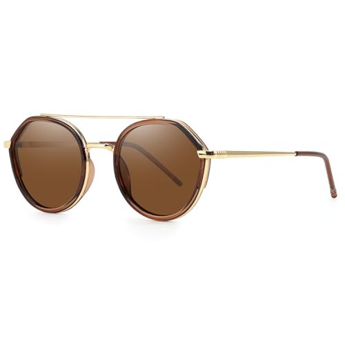 SODQW Tangle Free Aviator Sunglasses for Women Trendy Retro Oval Glasses 2026 Fashion Round Vintage Lady Shades | Amazon (US)