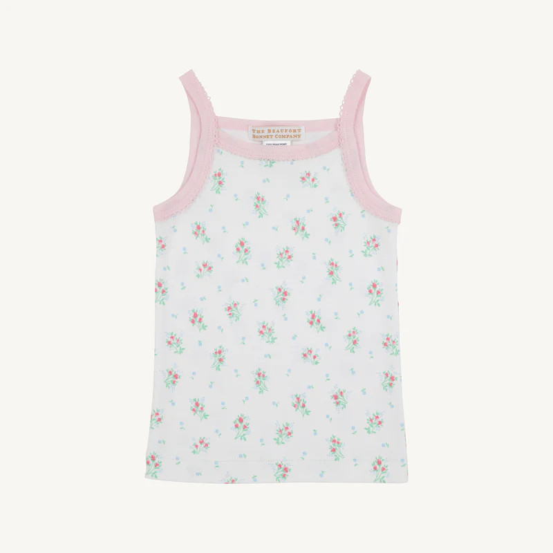 Caroline Camisole - Just Because Bouquets & Pier Party Pink | The Beaufort Bonnet Company