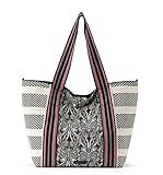 Sakroots womens Catalina Tote Bag in Canvas Double Shoulder Strap Purse, Black & White Soulful Deser | Amazon (US)