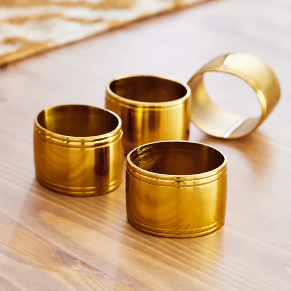 Set of 2 Liya Napkin Rings | Dunelm