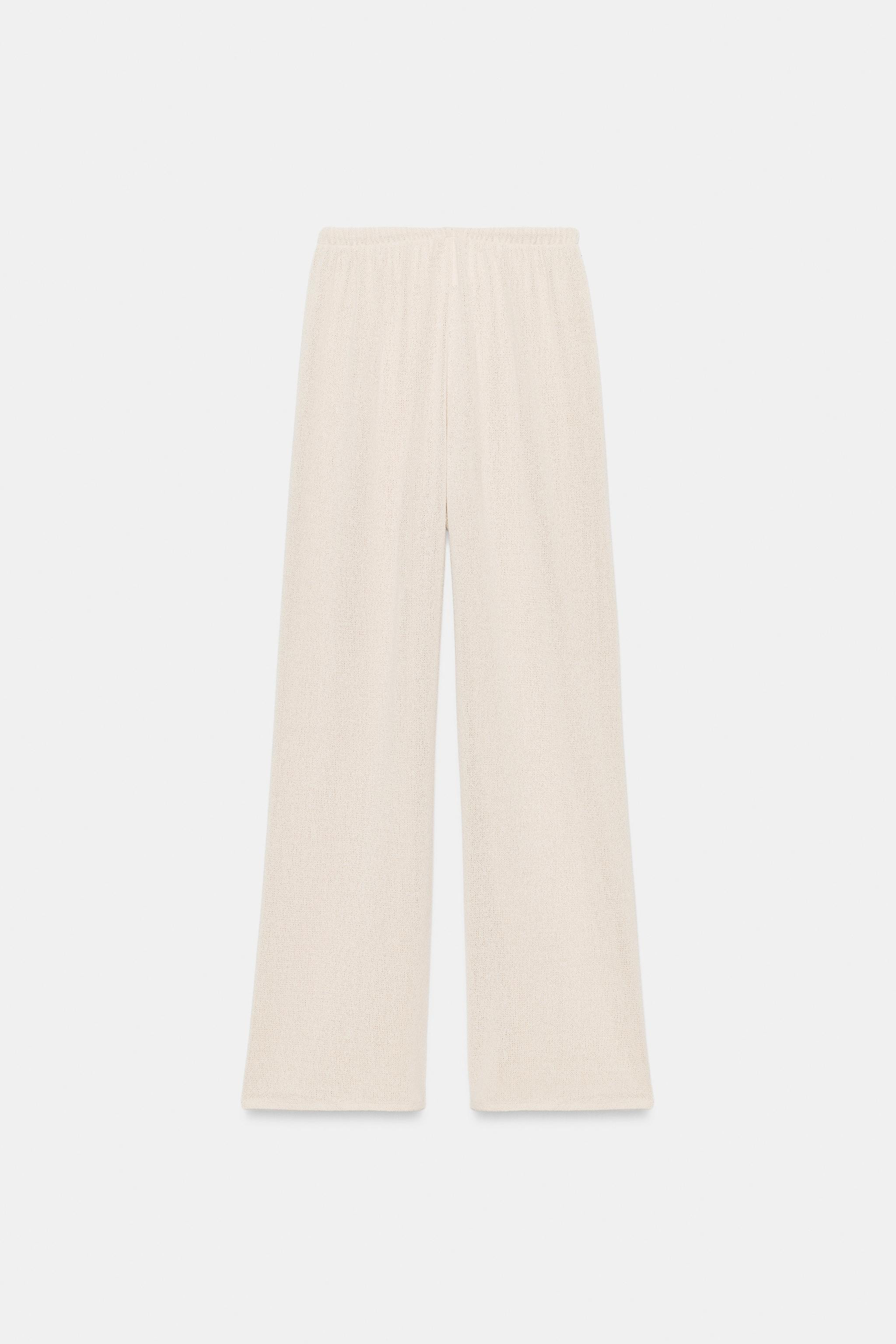RUSTIC WIDE-LEG TROUSERS | Zara UK