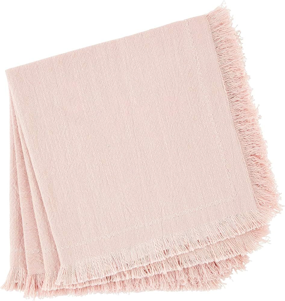 Mud Pie Spring Cloth Napkin, Pink, 18" x 18" | Amazon (US)