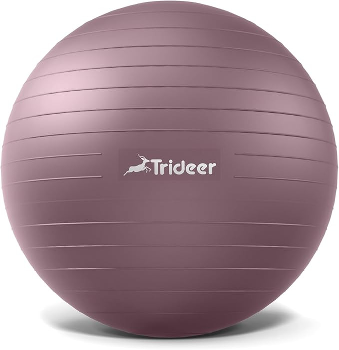 Trideer Yoga Ball - Exercise Ball for Workout pilates Stability - Anti-Burst and Slip Resistant f... | Amazon (US)