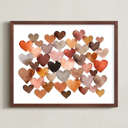 Click for more info about "Clay Hearts" - Painting Limited Edition Art Print by Sara Berrenson.