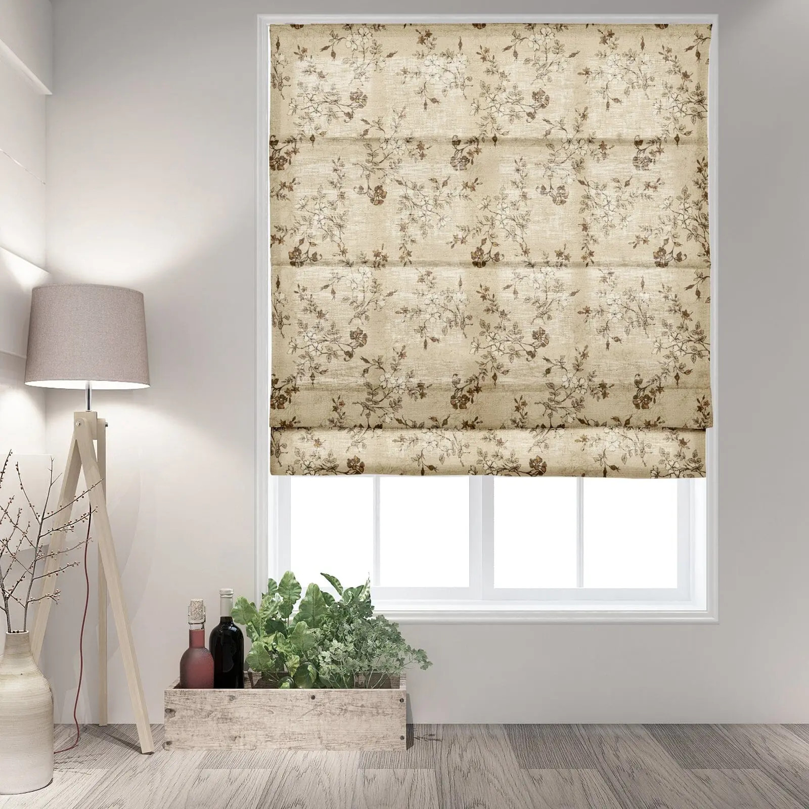 Sara Le Printed Roman Shade Cordless | TWOPAGES