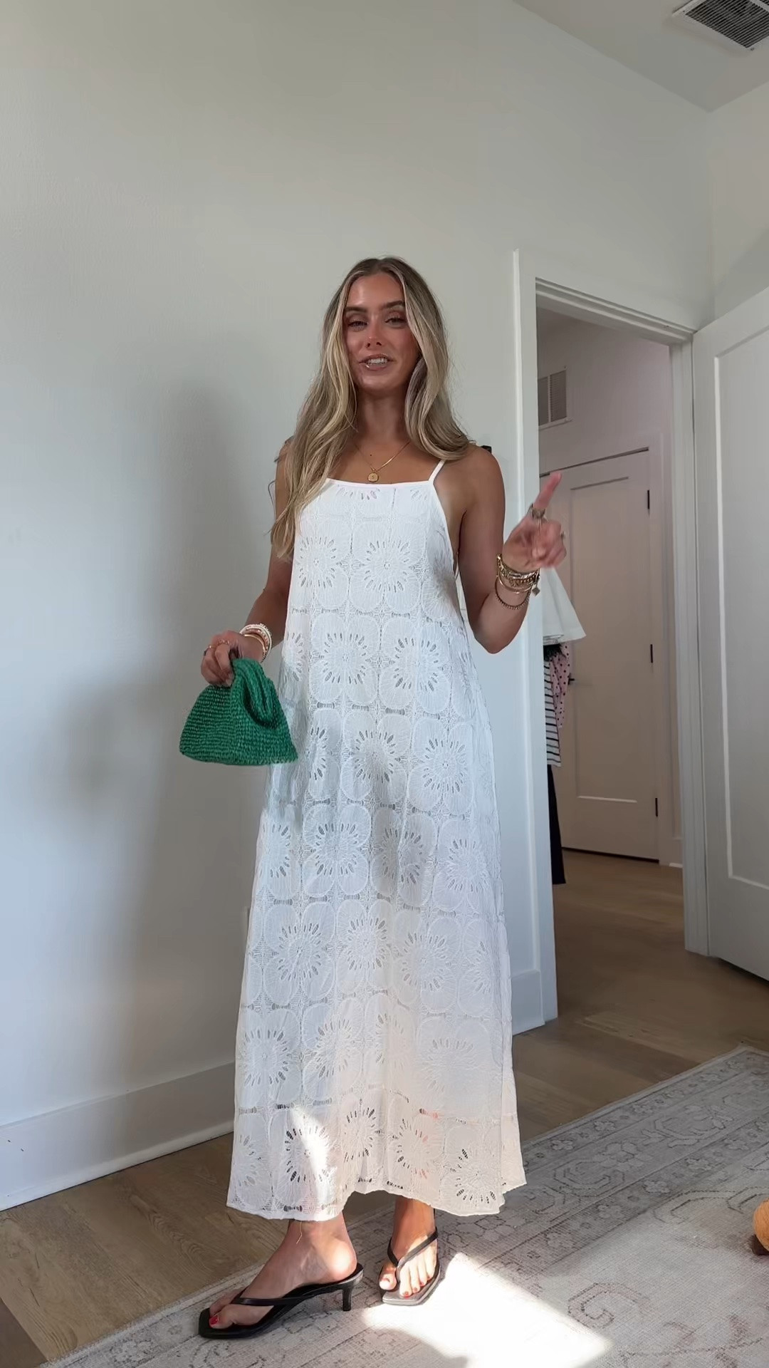 Amazon size small MEROKEETY Women's Summer Spaghetti Straps Sundress 2026 Casual Sleeveless Floral Lace Eyelet Boho Beach Maxi Dress

#LTKWedding #LTKSaleAlert #LTKootd