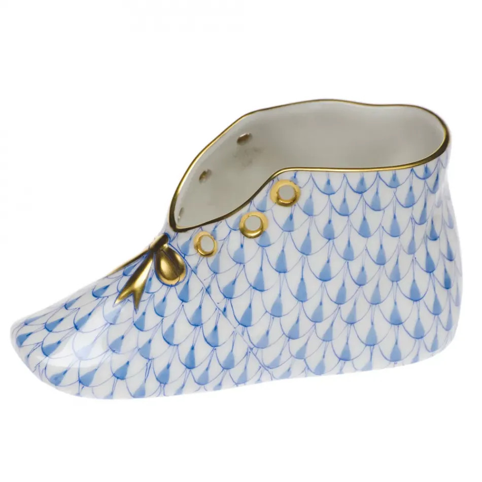 Baby Shoe Blue 4.5 in L X 2.75 in H | Gracious Style
