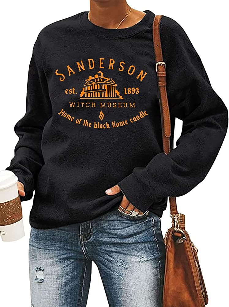 LHBNK Halloween Squad Sweatshirt Womens Hocus Pocus Long Sleeve Shirts Sanderson Sisters Pullover... | Amazon (US)