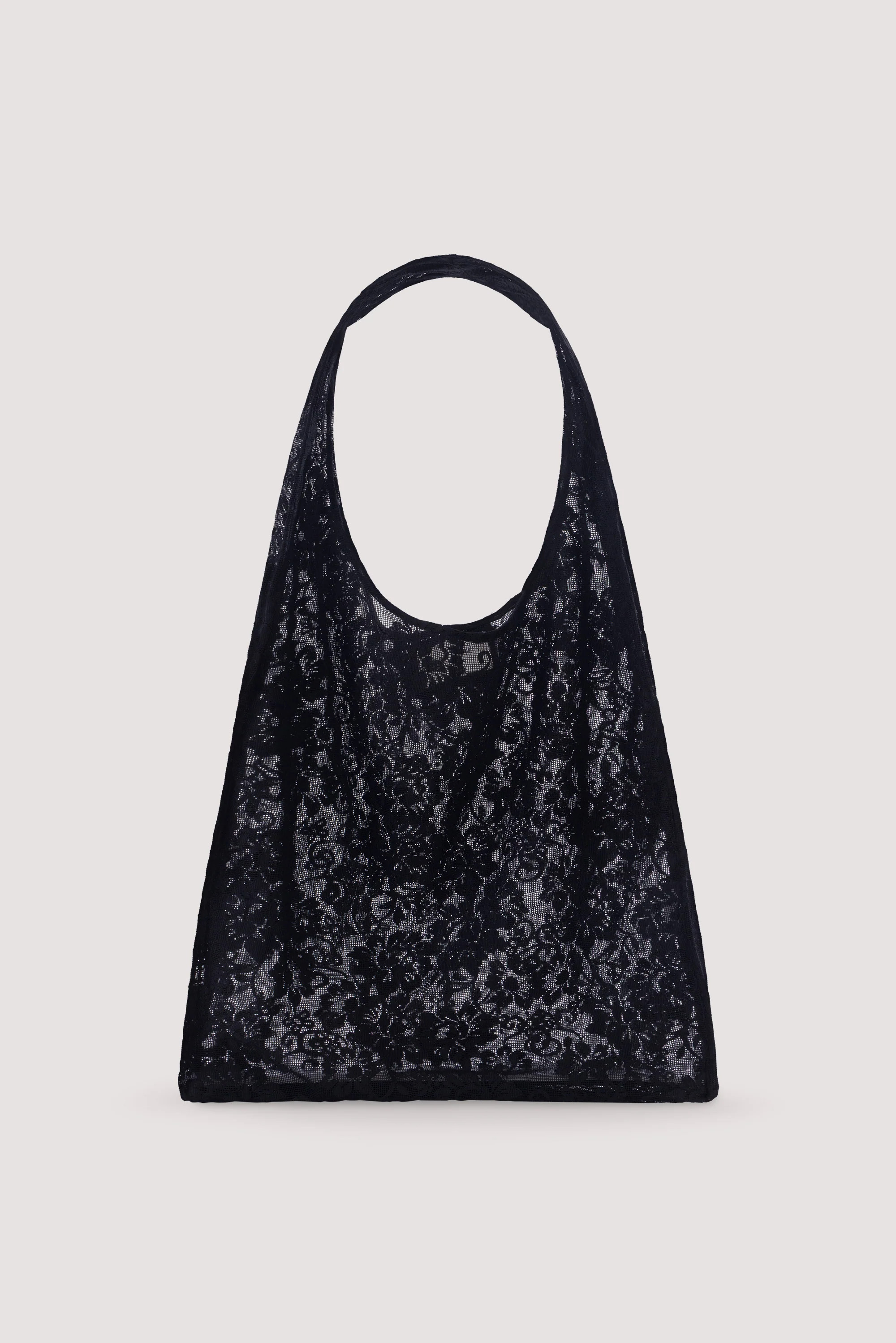 ANYA BLACK LACE SHOULDER BAG | DISSH